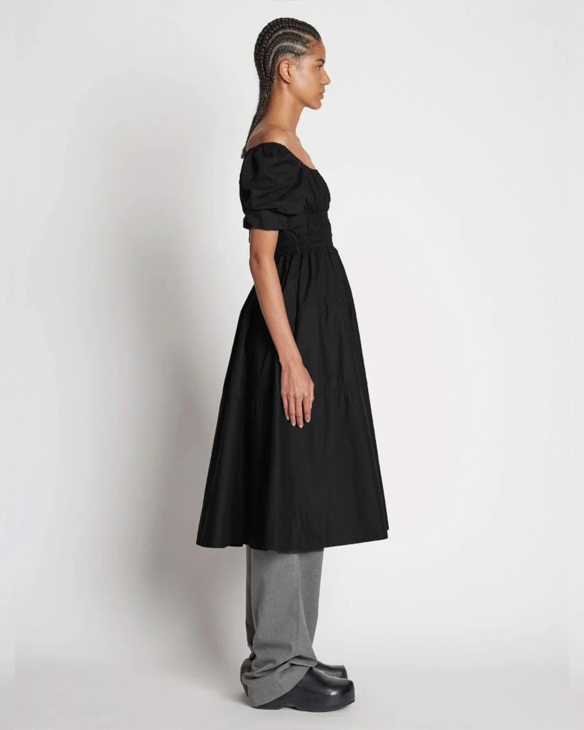 Square Neck Poplin Dress - Image 2