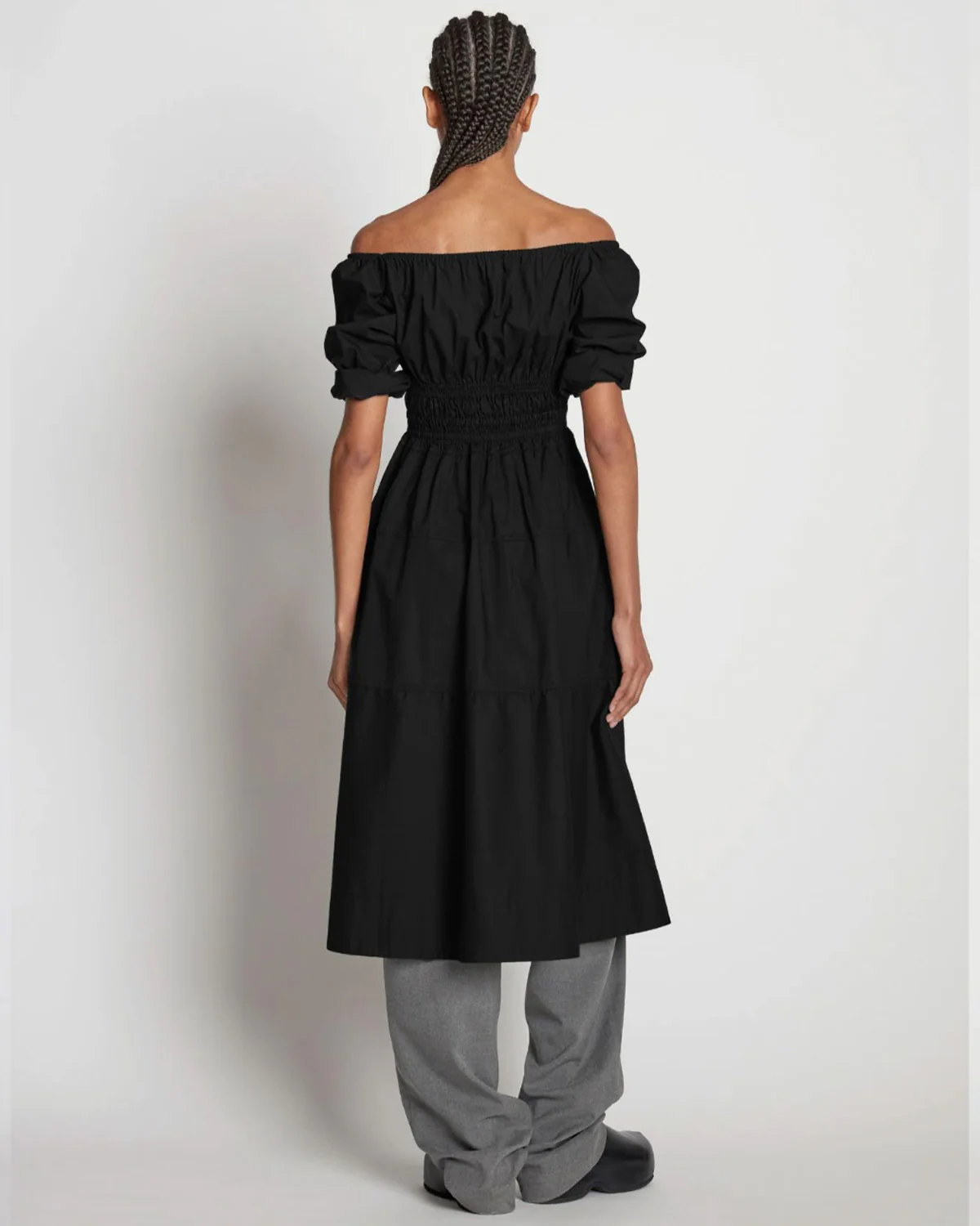 Square Neck Poplin Dress - Image 3