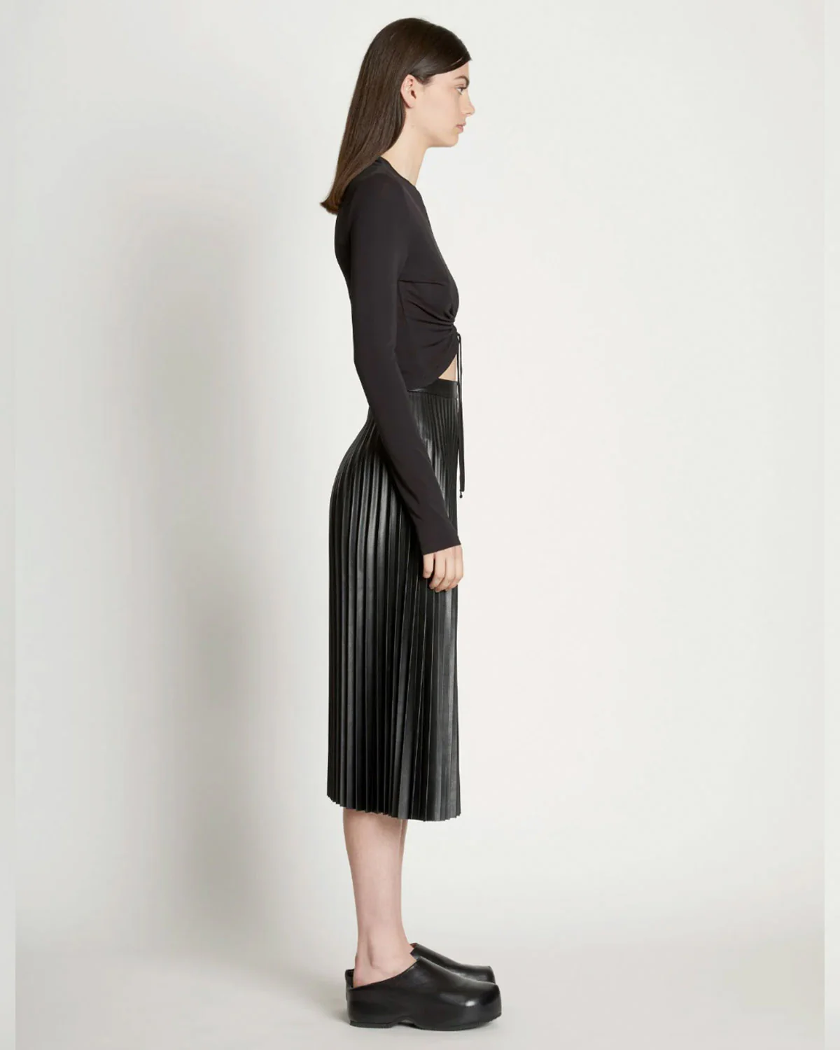 Matte Crepe Drawstring Top - Image 3