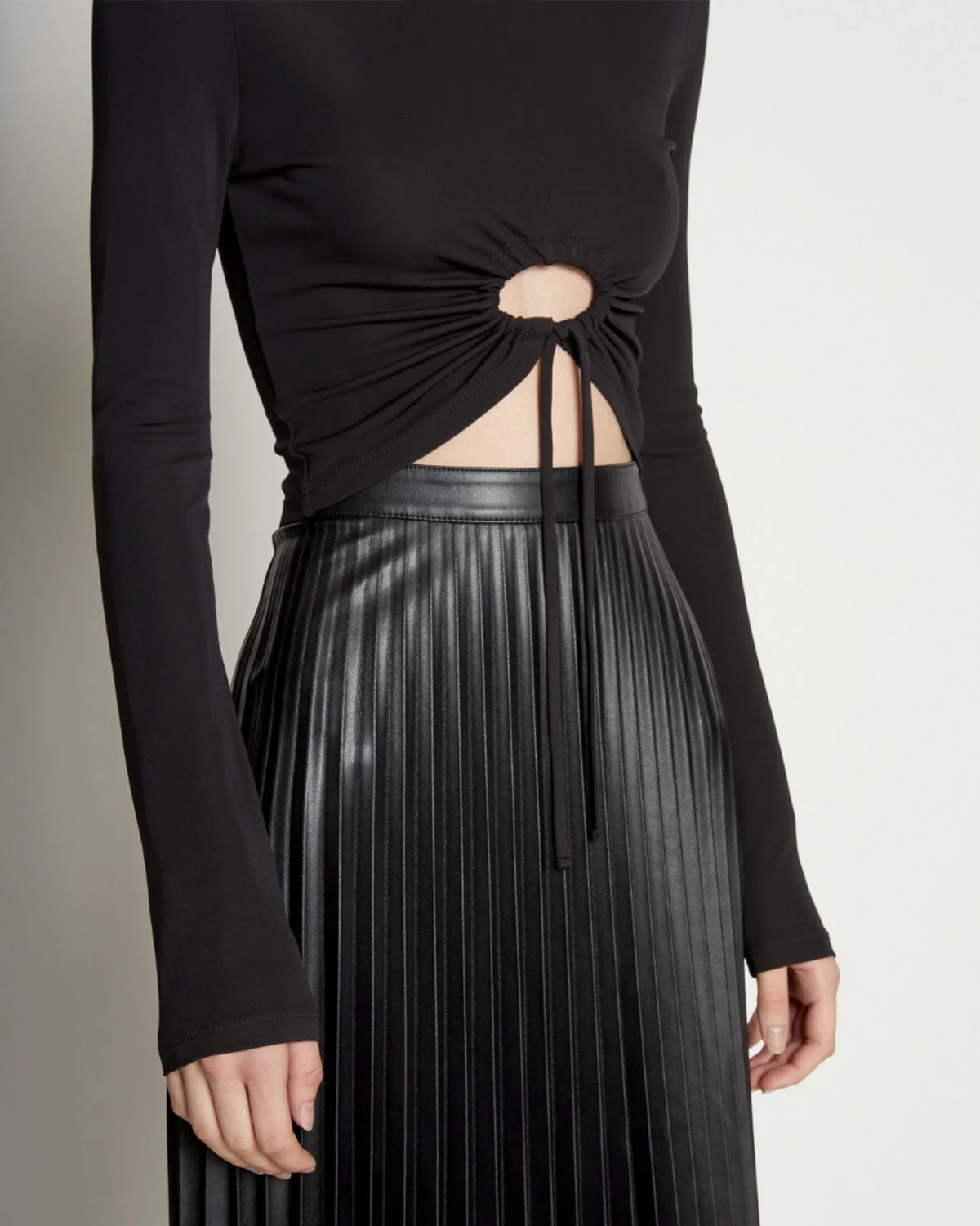 Matte Crepe Drawstring Top - Image 5