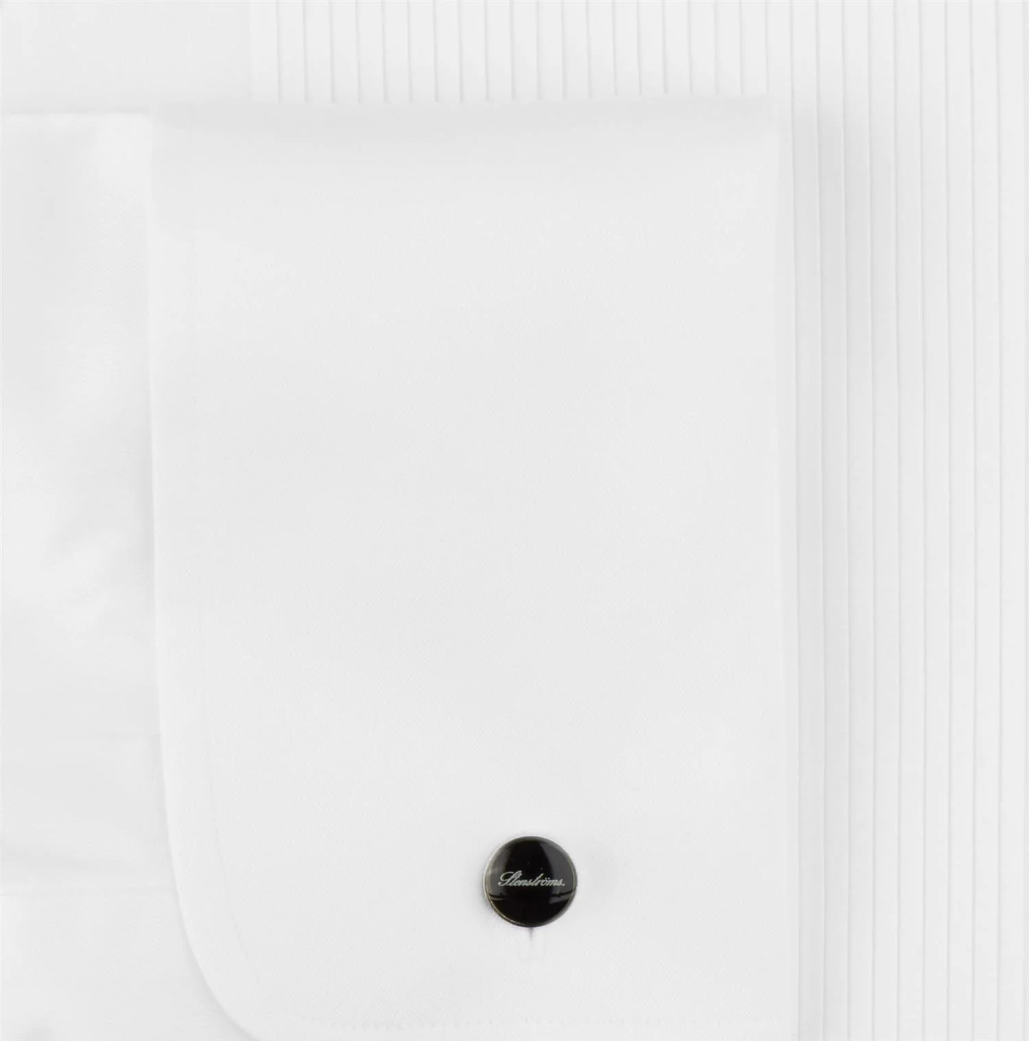 White Slimline Tuxedo Shirt With Classic Collar - Image 4