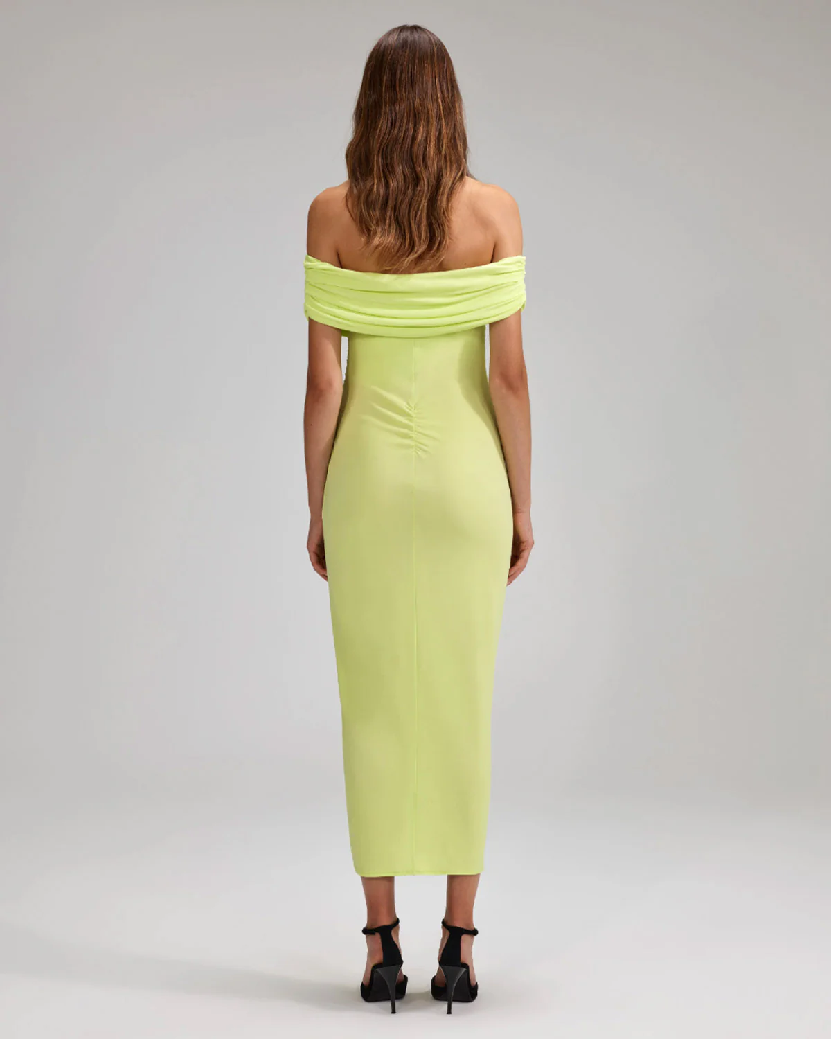 Lime Jersey Midi Dress - Image 3