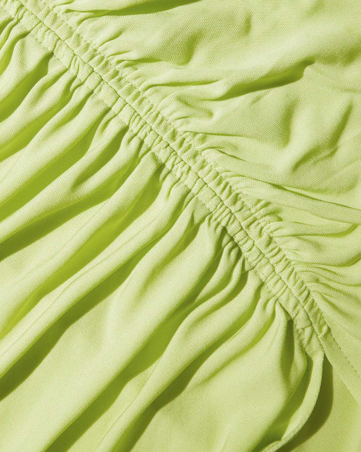 Lime Jersey Midi Dress - Image 4