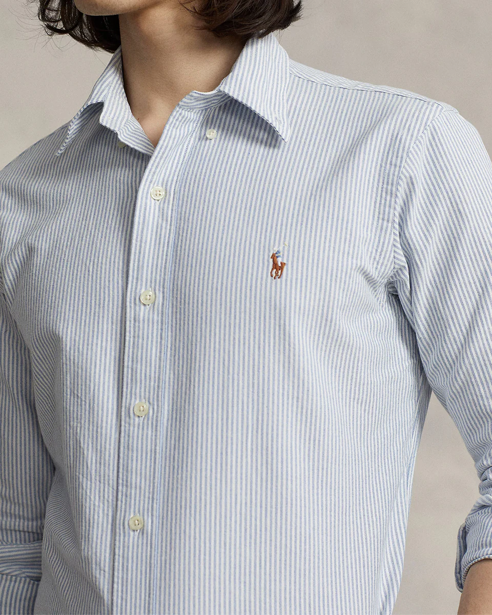 CUSTOM FIT STRIPED OXFORD SHIRT - Image 2
