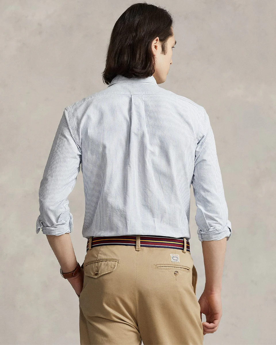 CUSTOM FIT STRIPED OXFORD SHIRT - Image 3