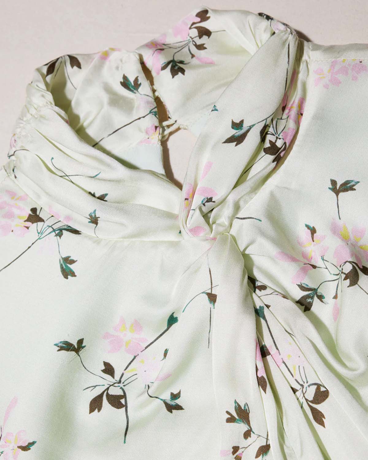 Green Floral Print Midi Dress - Image 4
