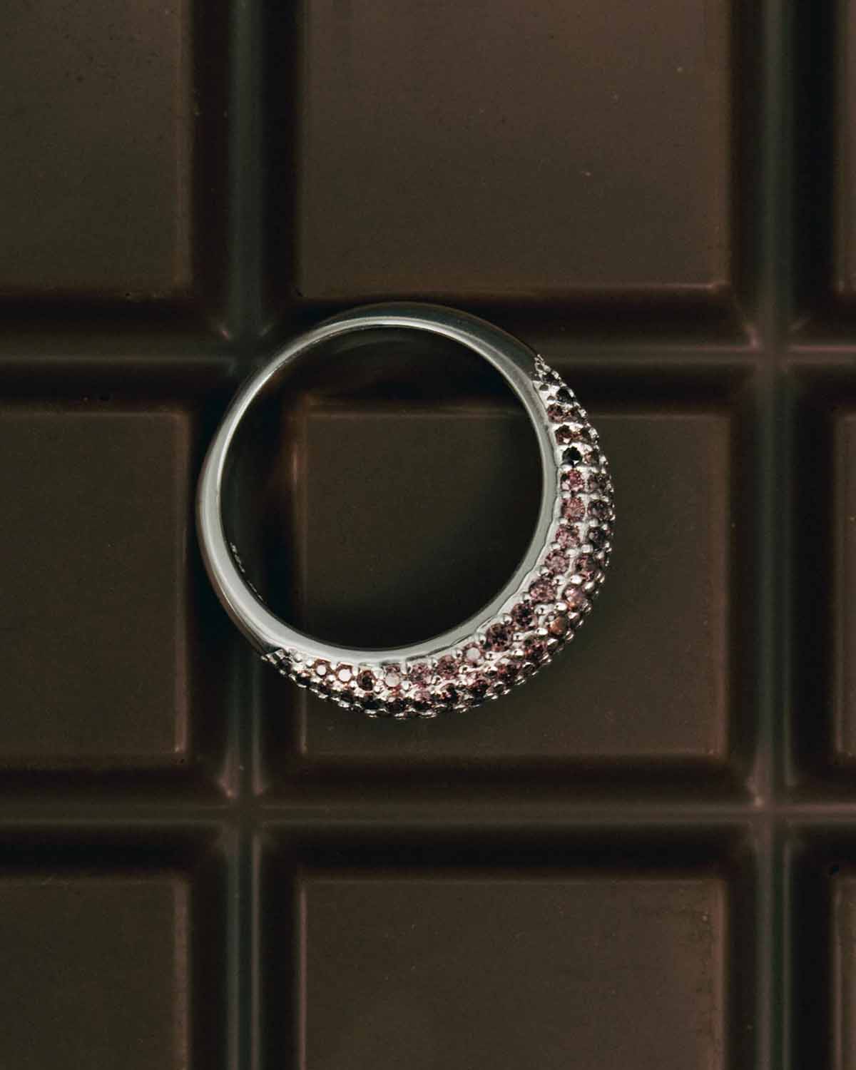 Coffee Slim Dome Ring - Image 2