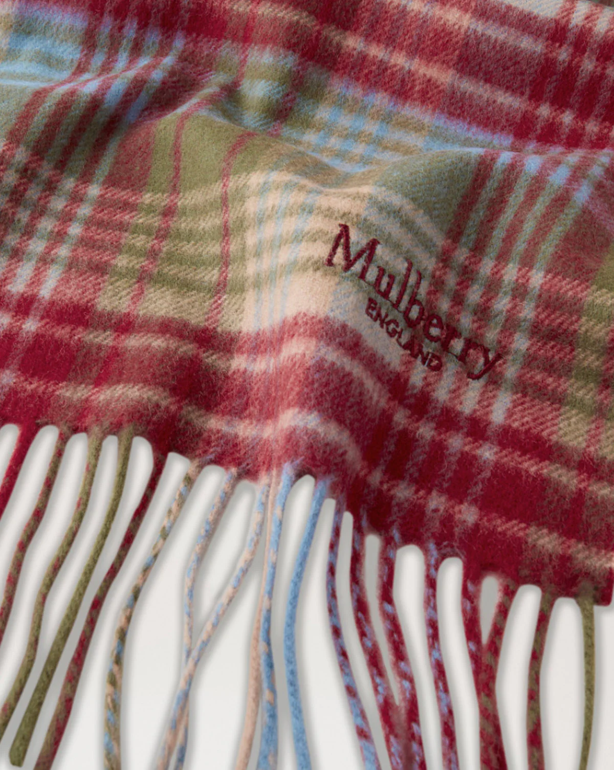 Mulberry Heritage Check Scarf - Image 3